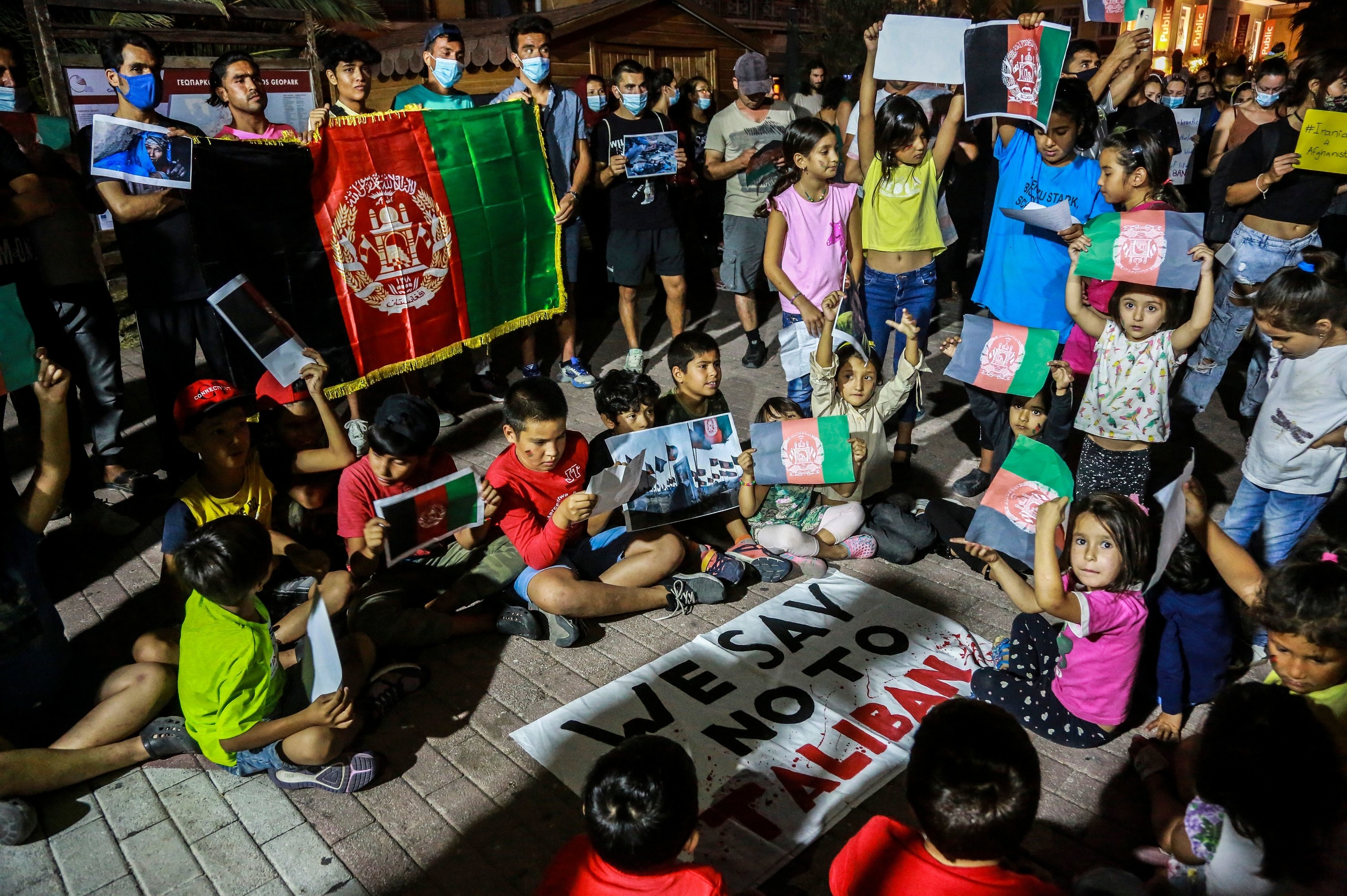 Afghani's protesting for their Freedom